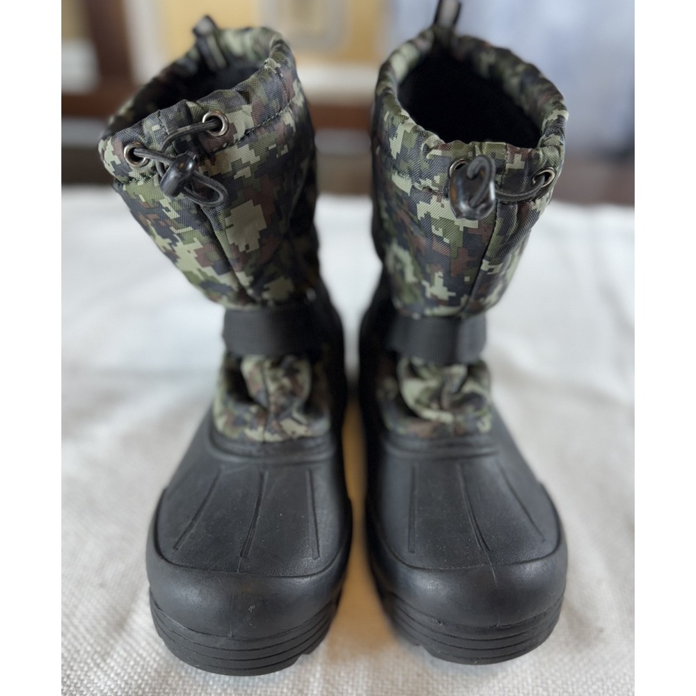 Northside Boots Youth Size 7 Camo Thinsulate Waterproof Winter Faux Fur Lined Sh - Picture 3 of 10